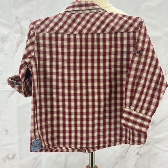 PD&C Boys button down roll tab long sleeve 4t - Picture 6 of 7